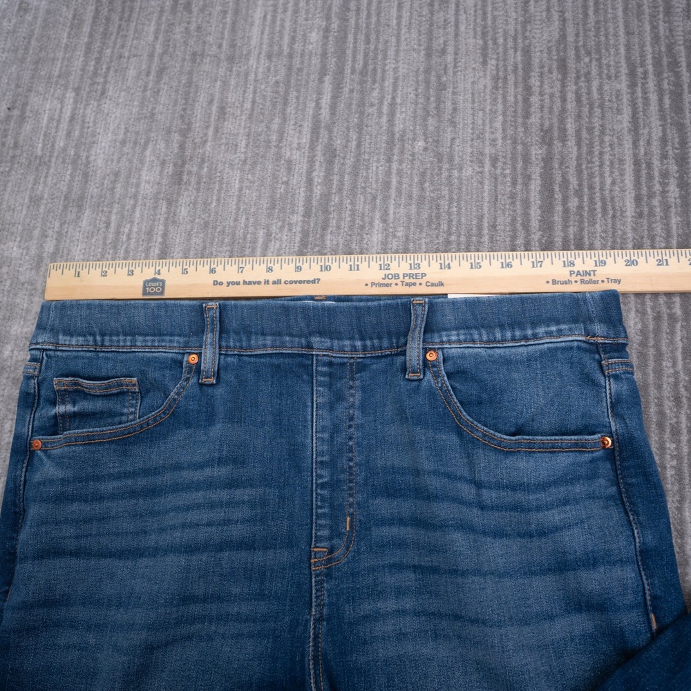 Lane Bryant Tighter Tummy Pull On Jegging High Rise Medium Wash Jeans Women 18 - Picture 3 of 12